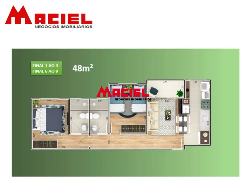 Alugar Apartamento / Padrão em São José dos Campos R$ 2.200,00 - Foto 8