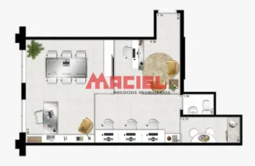 imagem 1 - Sala Comercial no Ed New Worker Tower (Jd Aquarius) imagem 1 - Sala Comercial no Ed New Worker Tower (Jd Aquarius)