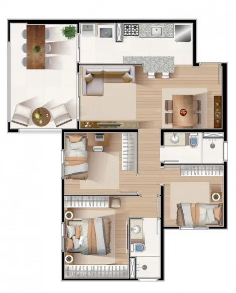 imagem 3 - Apartamento - Padrão imagem 3 - Apartamento - Padrão
