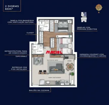 imagem 1 - apto novo no JD Paraiso, próximo a Shopping Oriente imagem 1 - apto novo no JD Paraiso, próximo a Shopping Oriente