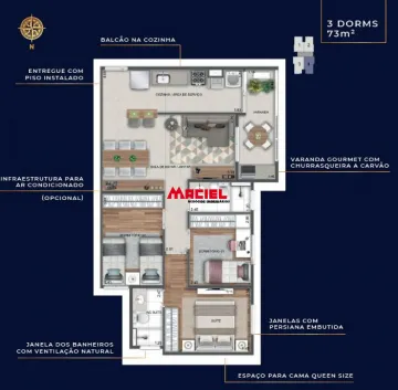 imagem 2 - apto novo no JD Paraiso, próximo a Shopping Oriente imagem 2 - apto novo no JD Paraiso, próximo a Shopping Oriente